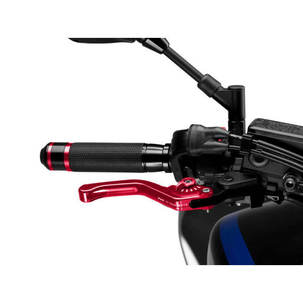 Puig Short V3 Brake (Red Lever With Blue Selector) Red